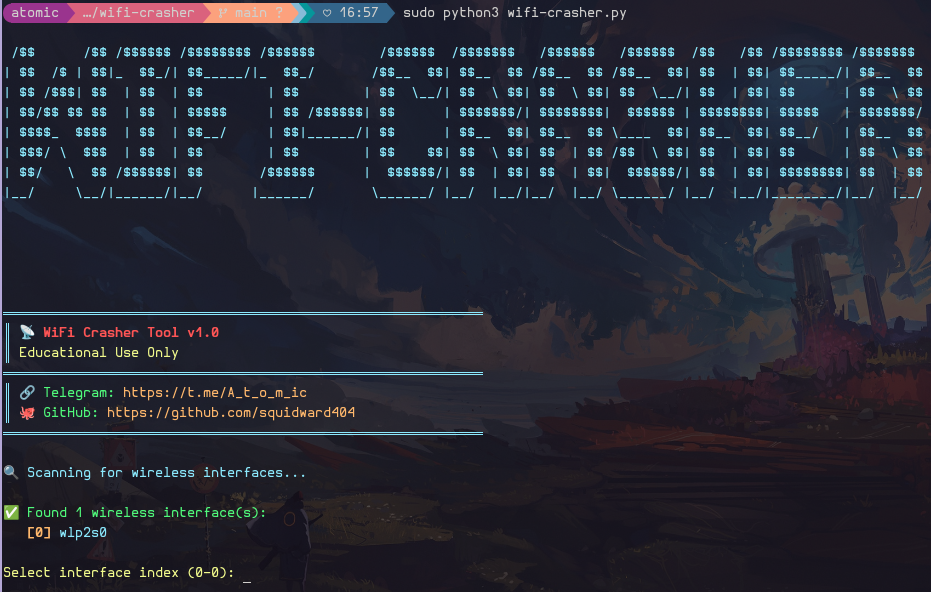 WIFI-Crasher Project